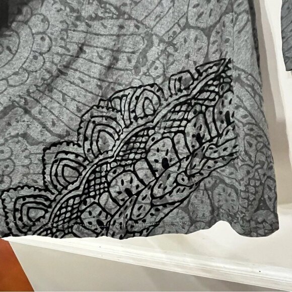 Desigual Dress Fit & Flare Hummingbird Embroidered Art Abstract Empire Waist L - Picture 2 of 10